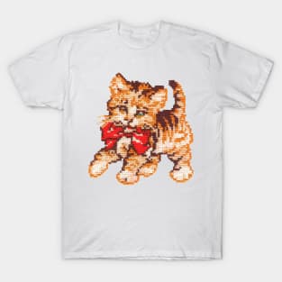 Cat embroidery T-Shirt